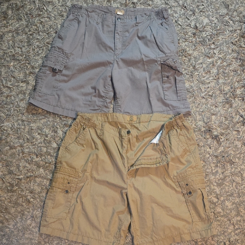 2 Pairs Of Haband Cargo Shorts Sz 40